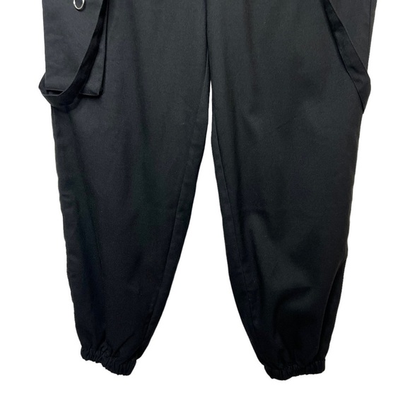 NEW Hot Topic Black Suspender 90s Y2K Trouser Jogger Pants Sz 3 - Picture 6 of 11